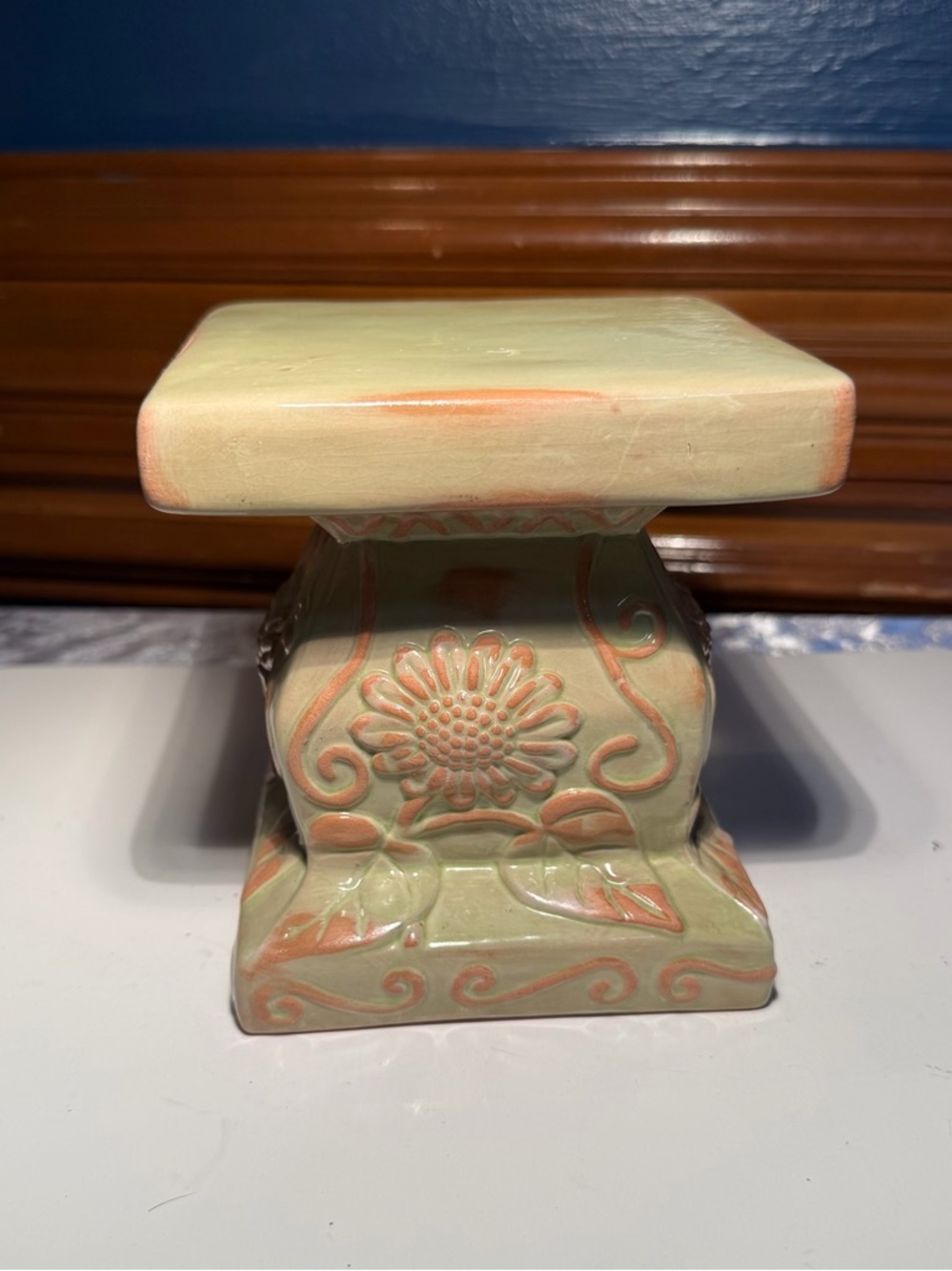 Southern Living at Home Tuscan Glazed Pillar Candle Stand